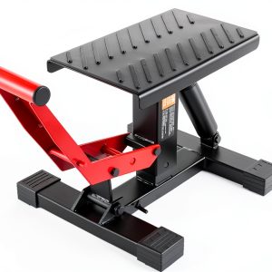 VEVOR Dirt Bike Lift Stand 1200lbs Black Red-0