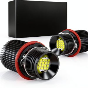 APMAT Angel Eyes LED Bulb for BMW E39/E53/E60 White Aluminum 160W-0