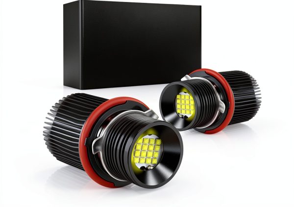 APMAT Angel Eyes LED Bulb for BMW E39/E53/E60 White Aluminum 160W-0
