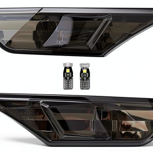AUTOKAY Side Marker Lamp for Honda Civic 2016-2021 White Smoke Lens-0