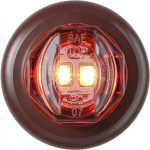 Optronics Red LED Clearance Marker Light MCL11RKB 3/4" Front-0