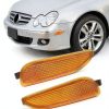 Priprilod Mercedes Side Marker Light Black Amber Waterproof Pair-0