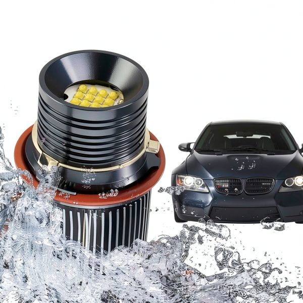 APMAT Angel Eyes LED Bulb for BMW E39/E53/E60 White Aluminum 160W-4