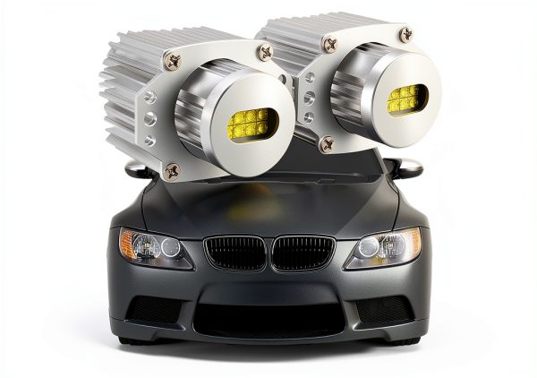 APMAT White LED Angel Eye Marker Lights for BMW E90 2006-2008 2 Count-7