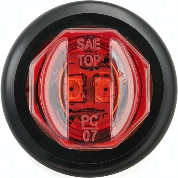 Optronics Red LED Clearance Marker Light MCL11RKB 3/4" Front-1