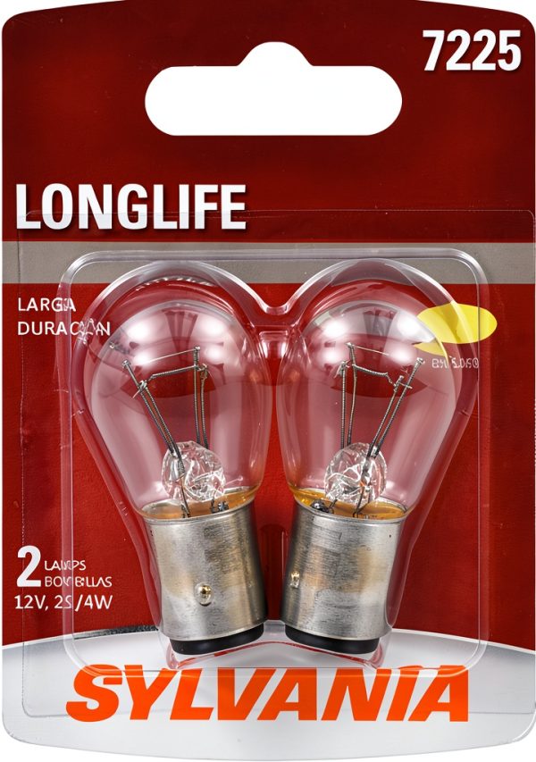 Sylvania 7225LL.BP2 Automotive Turn Signal Bulb Long Life-0