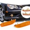 Priprilod Mercedes Side Marker Light Black Amber Waterproof Pair-2