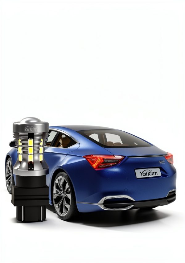 Yorkim 3157 LED Turn Signal Bulb White Pack of 2 6000K 8W Vehicle-5