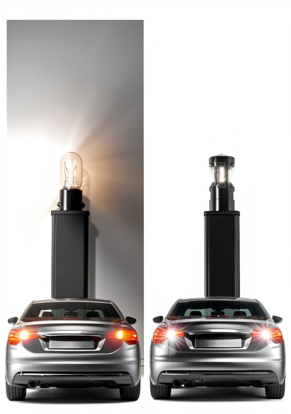 Yorkim 3157 LED Turn Signal Bulb White Pack of 2 6000K 8W Vehicle-3