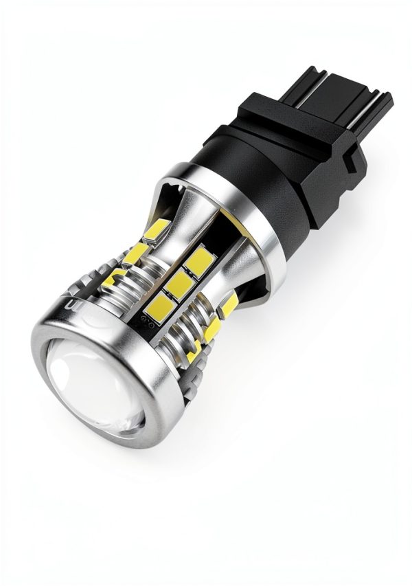 Yorkim 3157 LED Turn Signal Bulb White Pack of 2 6000K 8W Vehicle-2