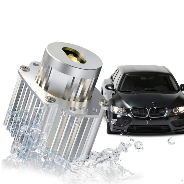 APMAT White LED Angel Eye Marker Lights for BMW E90 2006-2008 2 Count-6